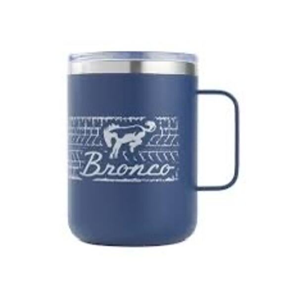 Ford Bronco h2go Matte Blue 16.9oz Camper Thermal Mug Cup Stainless Steel NEW - Picture 3 of 8